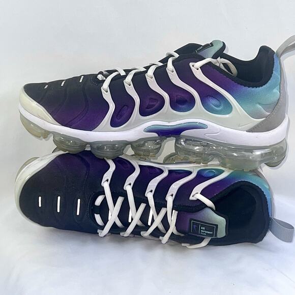Nike Air VaporMax Plus VM Purple Teal Gradient White Cage Mens Sz 10 924453-101 main image 9